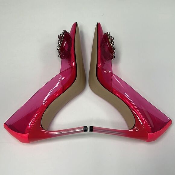 Good American Hot Pink Cinder-f*cking-rella Pump Size 8.5 - Picture 6 of 8